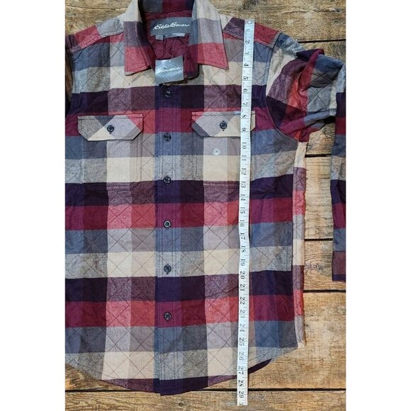 NWT Eddie Bauer Shacket Jacket Men's Small Quilted  Lined Pockets Button Up - Picture 5 of 16